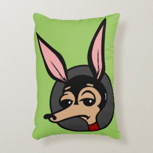 FUNNY CARTOON STYLE DOG ACCENT PILLOW