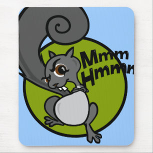 FUNNY CARTOON STYLE SQUIRREL MOUSE PAD