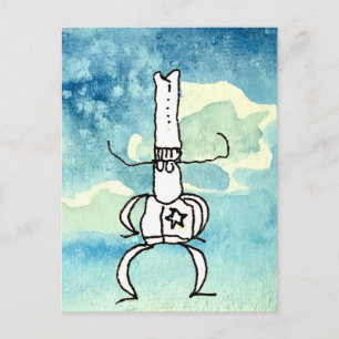 Funny Cartoon Texas Cowboy  Postcard