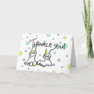 Funny Cartoon Thank You Card