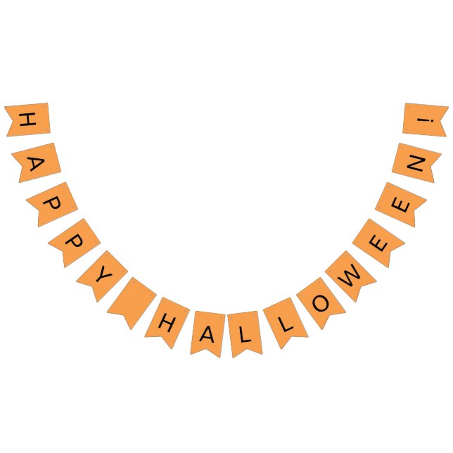 Funny Carved Halloween Pumpkin Quartet Bunting Flags (All)