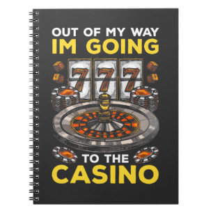 Funny Casino Gambling Humor Slot Machine Poker Fan Notebook