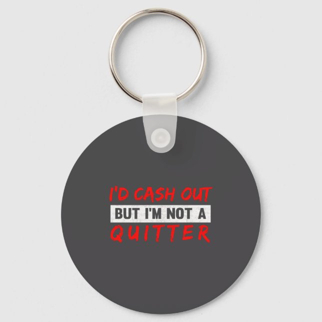Funny Casino Gambling Lover Gambler  Keychain (Front)