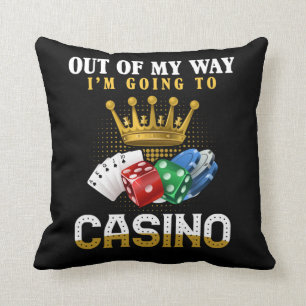 Funny Casino Gambling Poker Jackpot Lover Throw Pillow