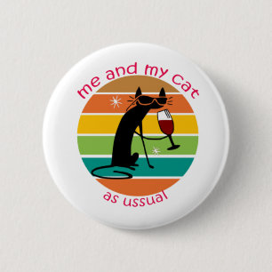 Funny Cat 2 Inch Round Button