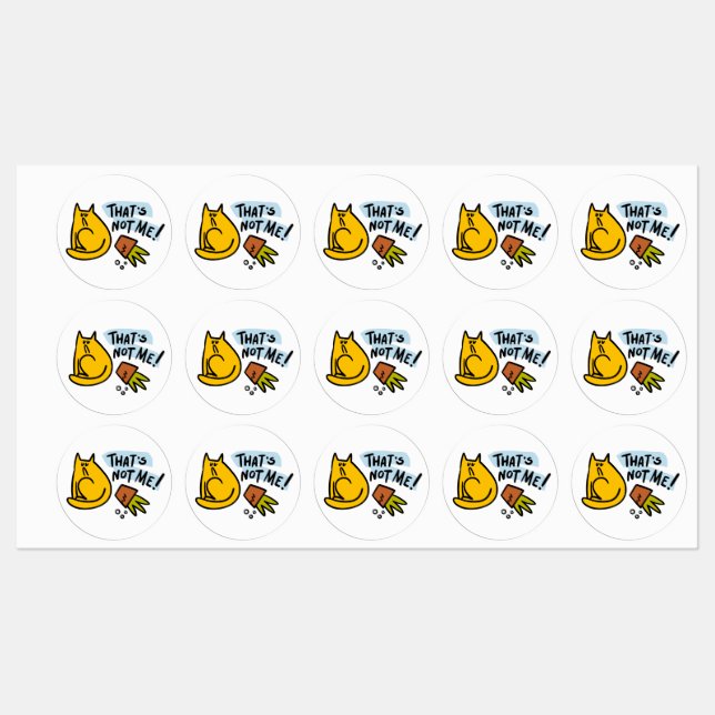 Funny cat and an overturned flower pot (Sheet)