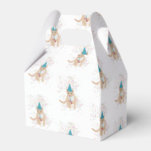 Funny Cat Animals Having a Party  Favor Box
