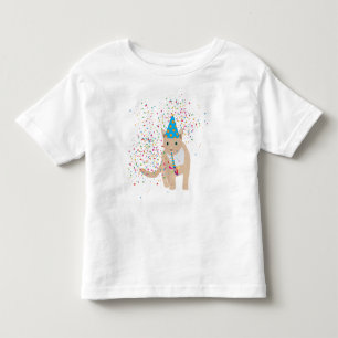 Funny Cat Animals Having a Party  Toddler T-shirt
