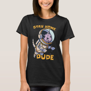 Funny Cat Astronaut Space T-Shirt