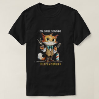 Funny Cat Barber Tee