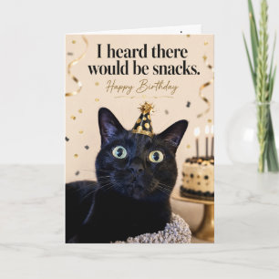 Funny Cat Birthday Card