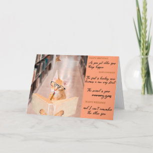 Funny Cat Birthday Greeting Card 