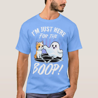 Funny Cat Boop Pun Ghost  Men Kids Women Halloween T-Shirt