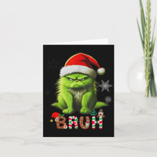 Funny Cat Bruh Saying Bro  Card