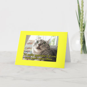 Funny Cat Card