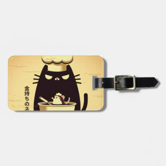 Funny Cat Chef Cooking Luggage Tag