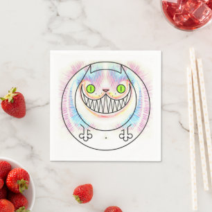 Funny Cat Cheshire Cat Party Paper Napkins