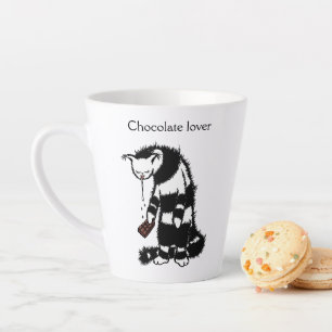 Funny Cat Chocolate Lover Latte Mug