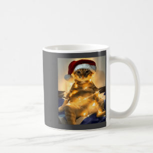 Funny Cat Christmas Meme Shirt Cute Holiday Meme C Coffee Mug