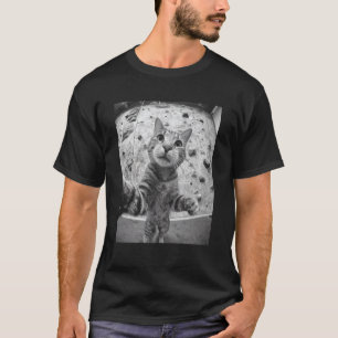 Funny Cat Climber Selfie Bouldering Wall Rock Clim T-Shirt