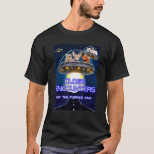 Funny Cat Close Encounters of the Purred Kind T-Shirt