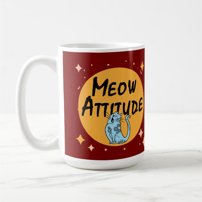 funny cat coffee mug (Left)