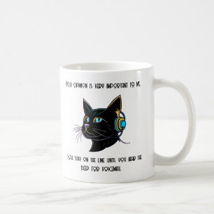 Funny Cat Coffee Mug Sarcastic Office Gift Idea