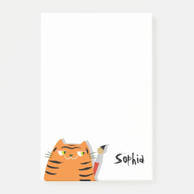 Funny Cat Cute Post-it Notes (Front)