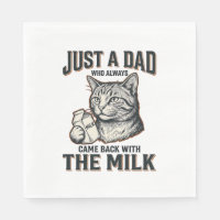 Funny Cat Dad Came Back With The Milk Vintage Shir