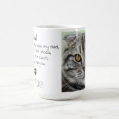 Funny Cat Dad Personalized Pet Photo Coffee Mug (Center)