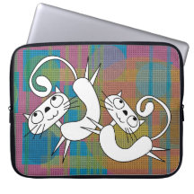 Funny Cat Dance Laptop Sleeve 15 inch