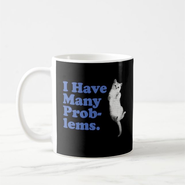 Funny Cat Design Coffee Mug (Left)