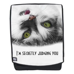 Funny Cat elegant customizable Backpack