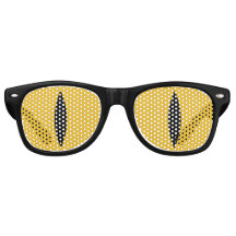 Funny Cat Eyes Glasses (Yellow)