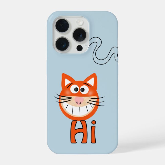 Funny cat face iPhone case (Back)