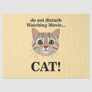Funny Cat Face  Tissue Paper