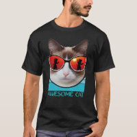Funny Cat Face With Funky Glasses