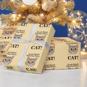 Funny Cat Face  Wrapping Paper