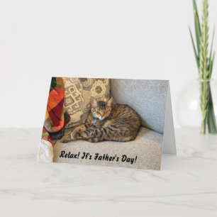 Funny Cat Father's Day Card