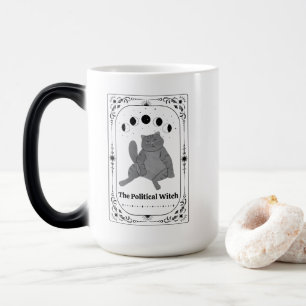 Funny Cat Feminist Political Witch Tarot AntiTrump Magic Mug