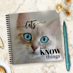 Funny Cat Fine Art Wisdom Notebook