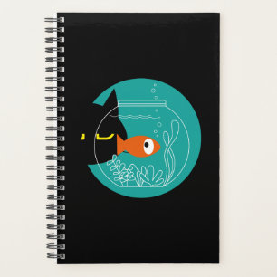 Funny Cat & Fish Planner – Kuro Catto + Kin-chan