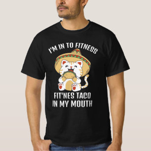 Funny Cat Fitness Taco I My Mouth T-Shirt