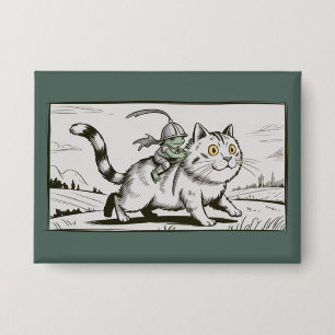 Funny Cat Frog Meme Medieval Vintage