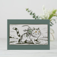 Funny Cat Frog Meme Medieval Vintage 