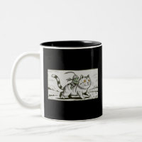 Funny Cat Frog Meme Medieval Vintage 