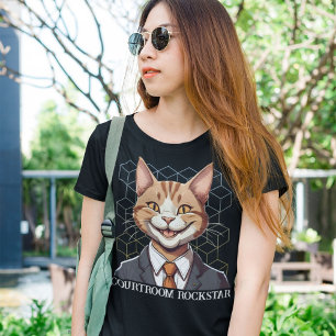 Funny Cat Gifts for Law Student Lawyer Enforcement T-Shirt