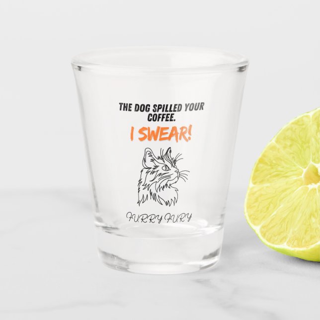 Funny cat glass (Front)