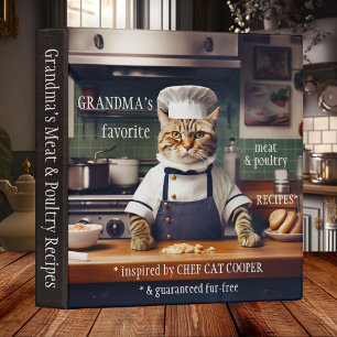 Funny Cat Grandma's Recipe Binder