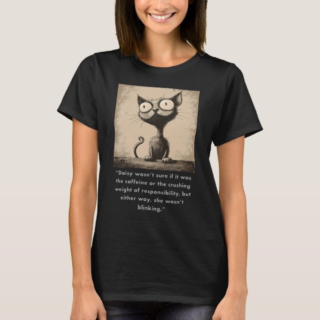 Funny Cat Graphic Design #3 T-Shirt (Front)